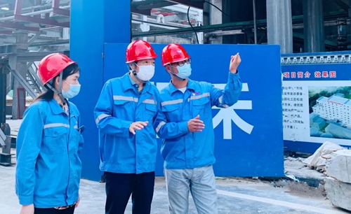 吳正新到TMP、TPO項(xiàng)目及松滋肥業(yè)新項(xiàng)目現(xiàn)場檢查指導(dǎo)工作(圖2)