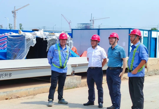 王大真檢查指導田家河新項目建設(shè)(圖1)