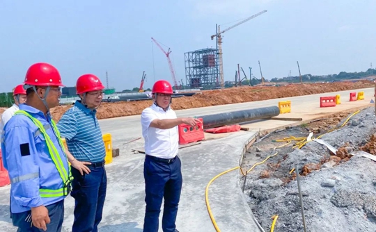 王大真檢查指導田家河新項目建設(shè)(圖2)