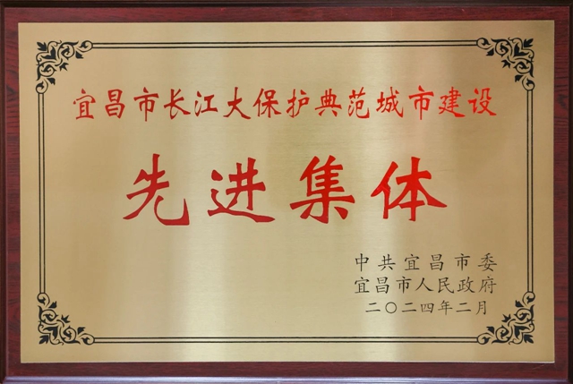 祝賀！股份公司榮獲宜昌市長江大保護典范城市建設先進集體稱號(圖2)
