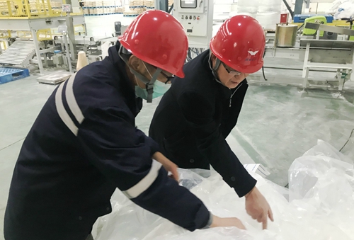 王大真到新材料公司、TPO項(xiàng)目現(xiàn)場(chǎng)和股份公司檢查工作